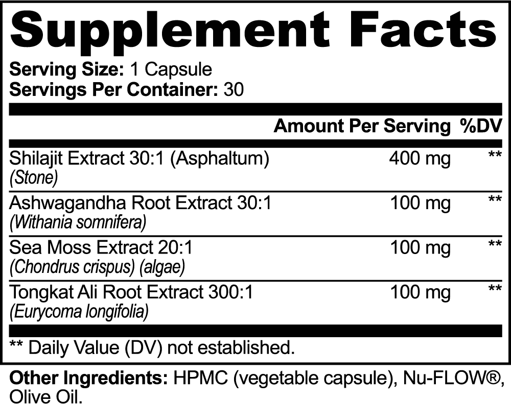 Shilajit Adaptogen Booster